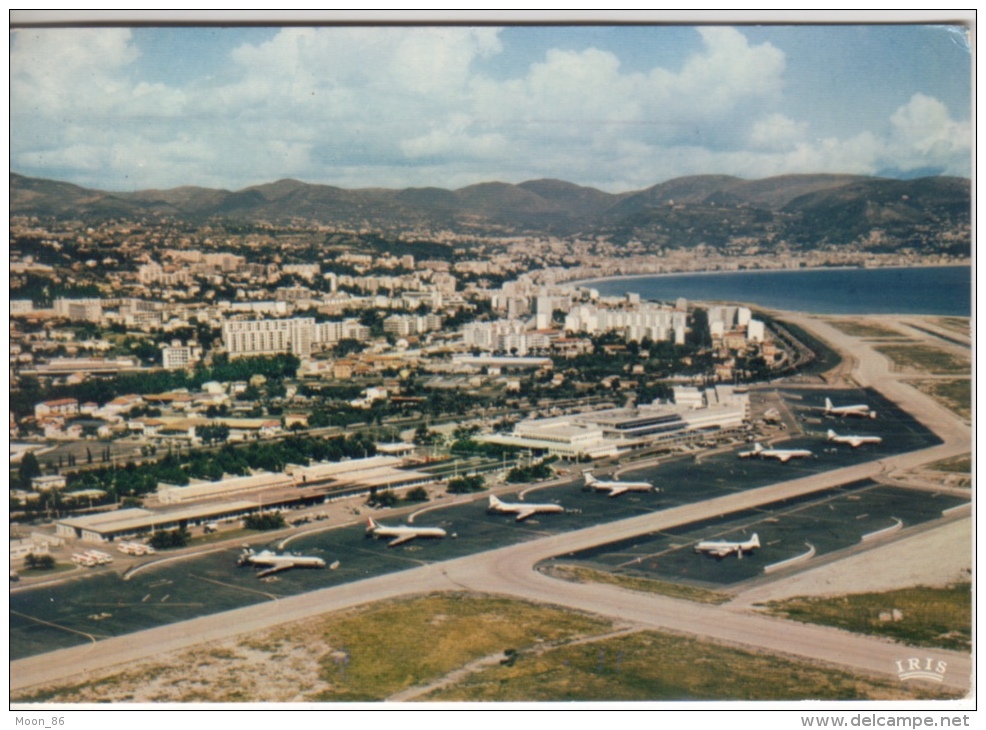 06 - NICE  - VUE AERIENNE  AEROPORT - Luftfahrt - Flughafen