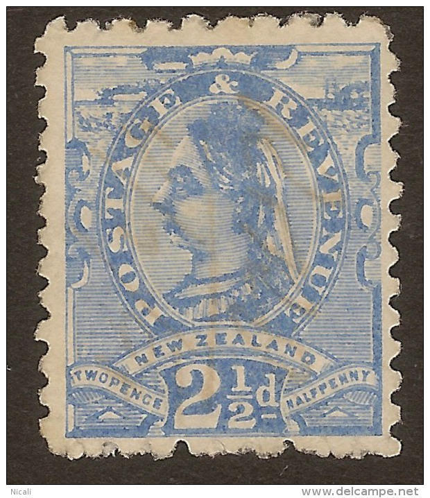 NZ 1882 2 1/2d QV P10x11 SSF SG 230 HM* #UM163 - Unused Stamps