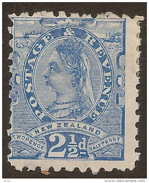 NZ 1882 2 1/2d QV P10 SSF SG 220 HM #UM165 - Unused Stamps