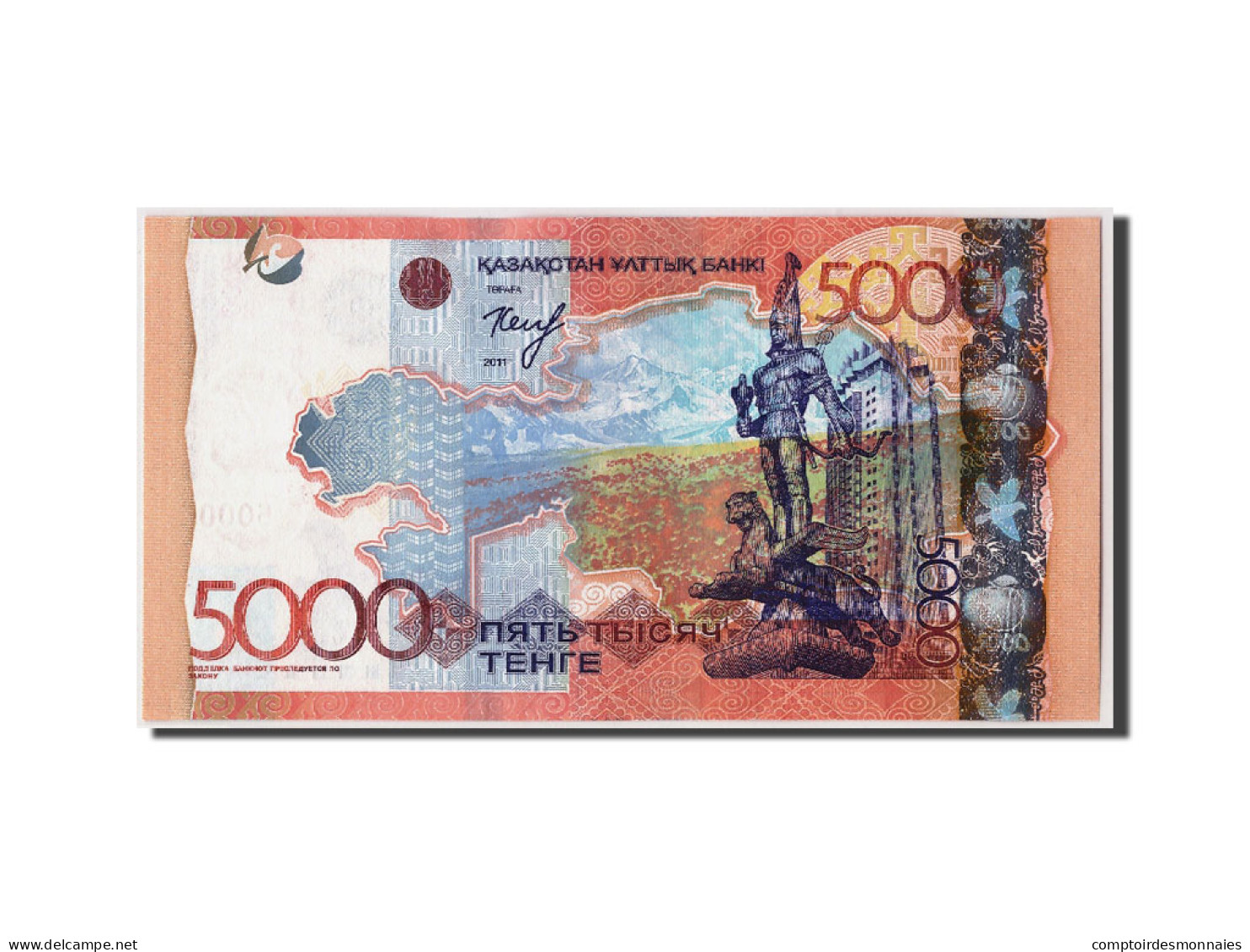 Billet, Kazakhstan, 5000 Tenge, 2011, KM:42, NEUF - Kazakhstan