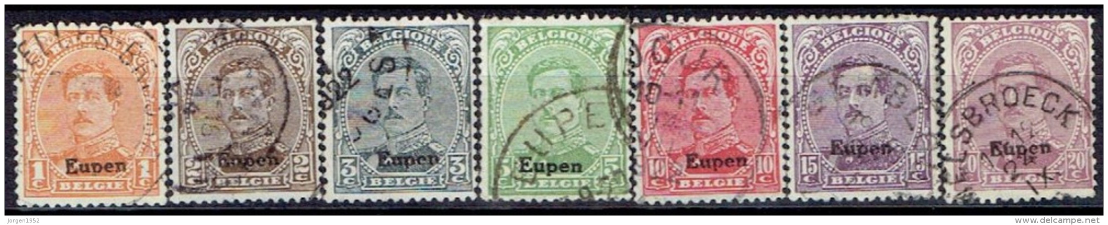 GERMANY #  BELGIAN OCCUPATION OF GERMANY FROM 1920 STANLEY GIBBONS 25 - 31 - OC38/54 Belgian Occupation In Germany