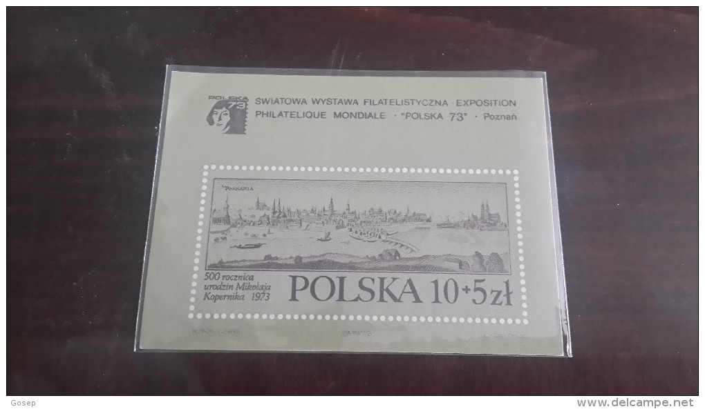 Polska-swiatowa Wystawa Filatelistyczna Exposition-philateliqe Mondiale(1973)-(block 1)-mint - Verzamelingen