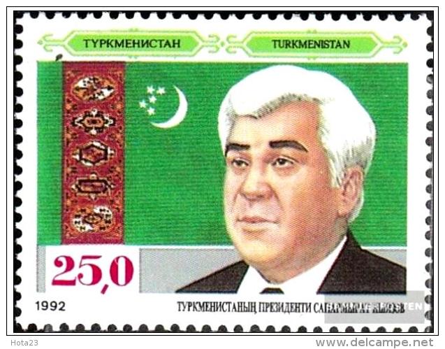 Turkmenistan 1992 -. 1 Year Independence. Saparmurat Niyazov, President    MNH - Turkménistan