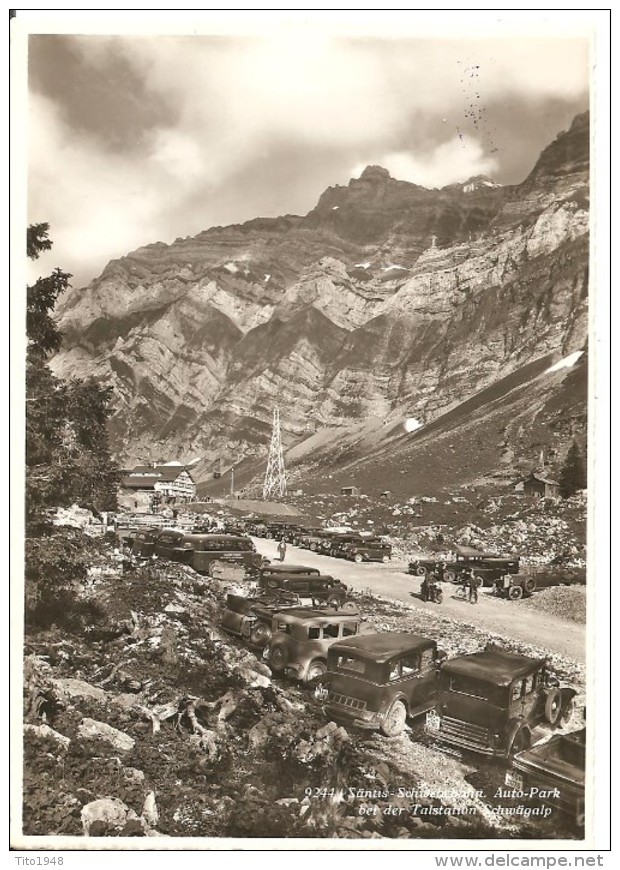 Schweiz, 1936, Säntis Schwebebahn, Autopark, Schwägalp Station Nach Steffisburg, Siehe Scans! - Steffisburg