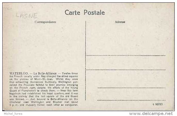 Lasne - Souvenir De Waterloo - Belle Alliance - Pas Circulé - Animée - Couleur - TBE - Lasne