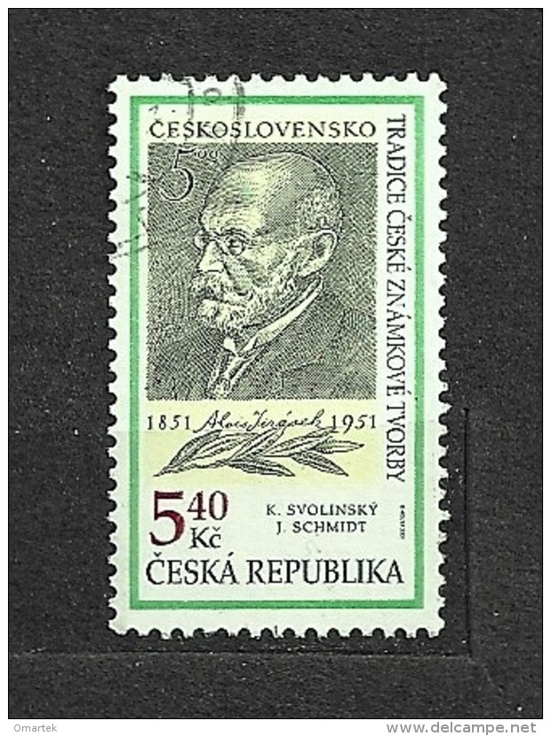 Czech Republic Tschechische Republik 2001 Gest ⊙ Mi 281 Sc 3139 Yv 266 Alois Jirasek C1 - Oblitérés