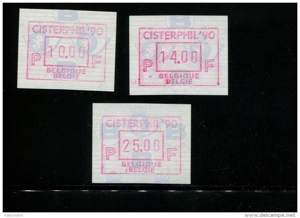 BELGIE 1990 POSTFRIS MINTNEVER HINGED POSTFRISCH NEUF OCB  ATM83 CISTERPHIL 90 SET 10 14 25 - 1980-1999