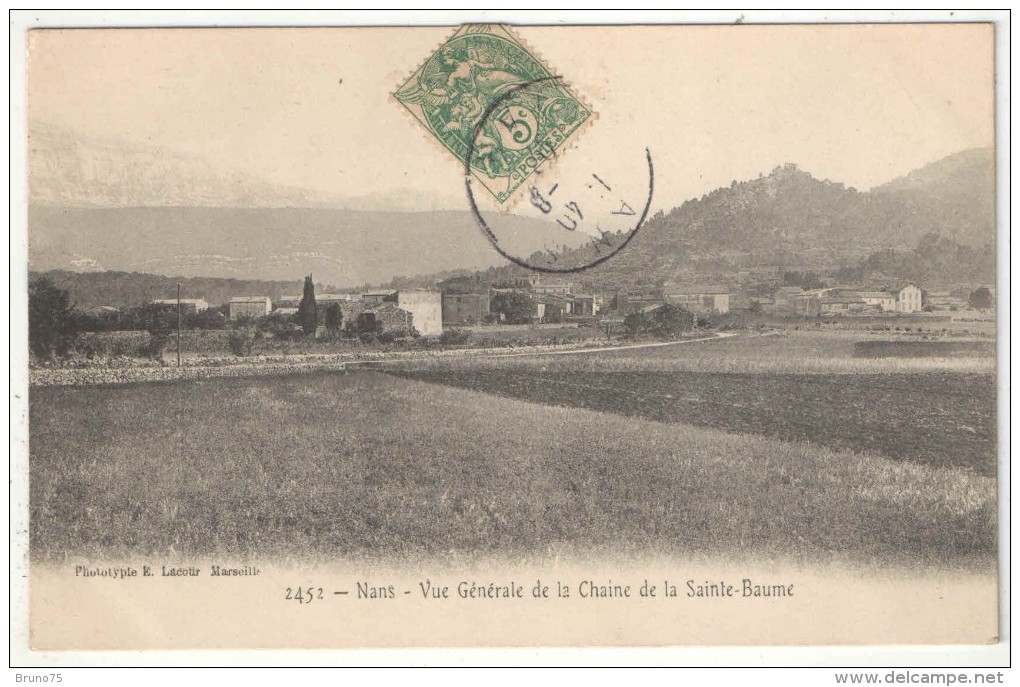 83 - NANS - Vue Générale De La Chaîne De La Sainte-Baume - Lacour 2452 - 1907 - Nans-les-Pins