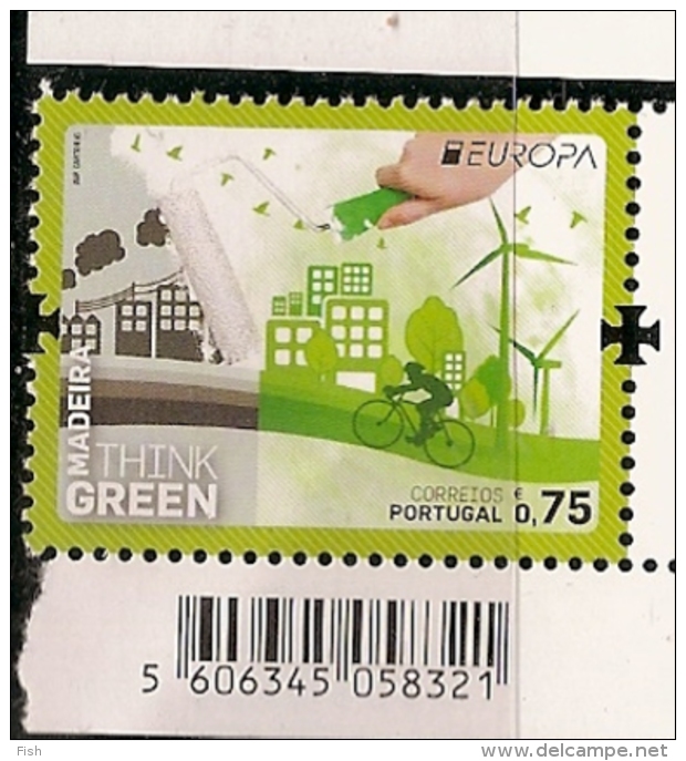 Portugal ** & CEPT Europa, Madeira , Think Green 2016 (Barras1) - 2016