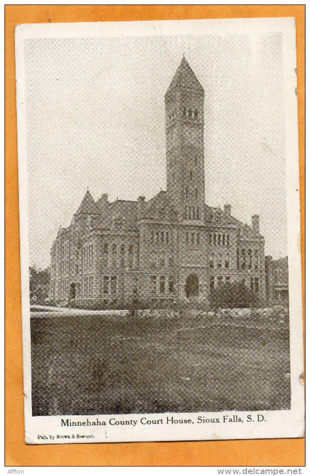 Sioux Falls SD 1905 Postcard - Sioux Falls