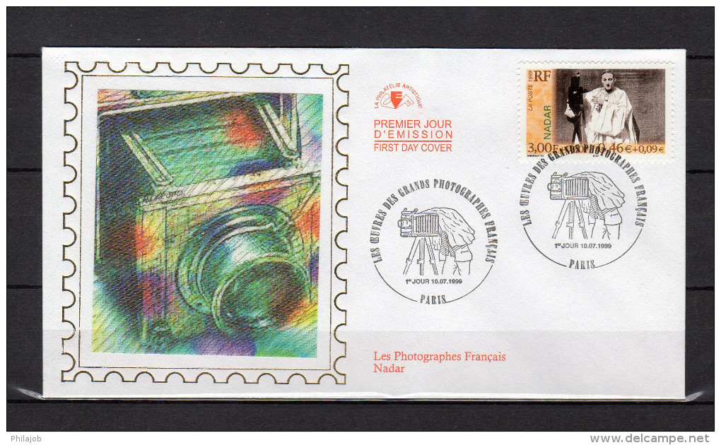 FRANCE 1999 : 6 Enveloppes 1er jour en Soie N° YT 3262 à 3267 " GRANDS PHOTOGRAPHES FRANCAIS " en parfait état. FDC