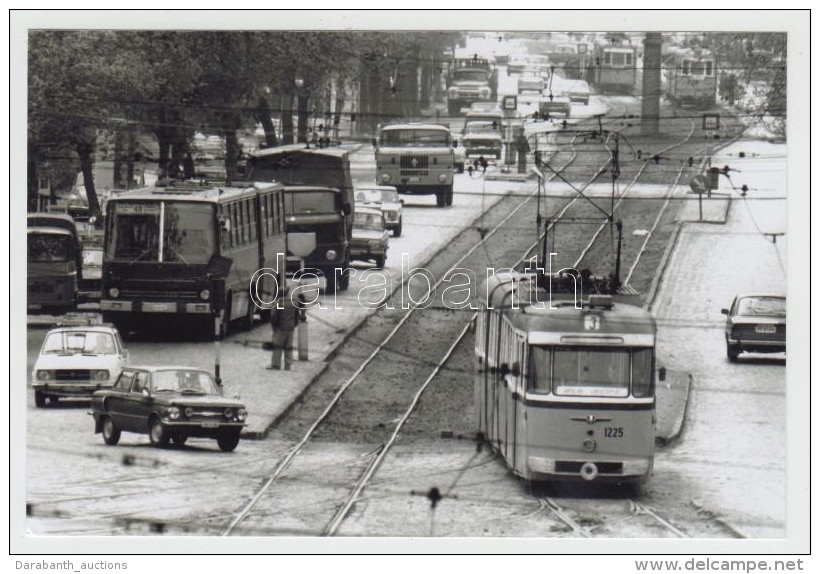 Cca 1970-1980  Budapest, A 3-as Villamos és A 43-as Busz Szolgálatban, Utólagos... - Andere & Zonder Classificatie