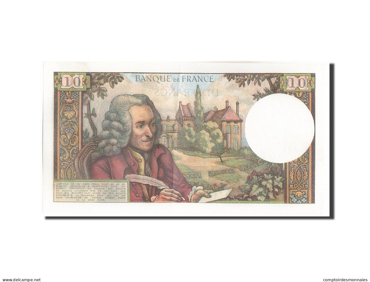 Billet, France, 10 Francs, 10 F 1963-1973 ''Voltaire'', 1963, 1963-04-04, SPL - 10 F 1963-1973 ''Voltaire''