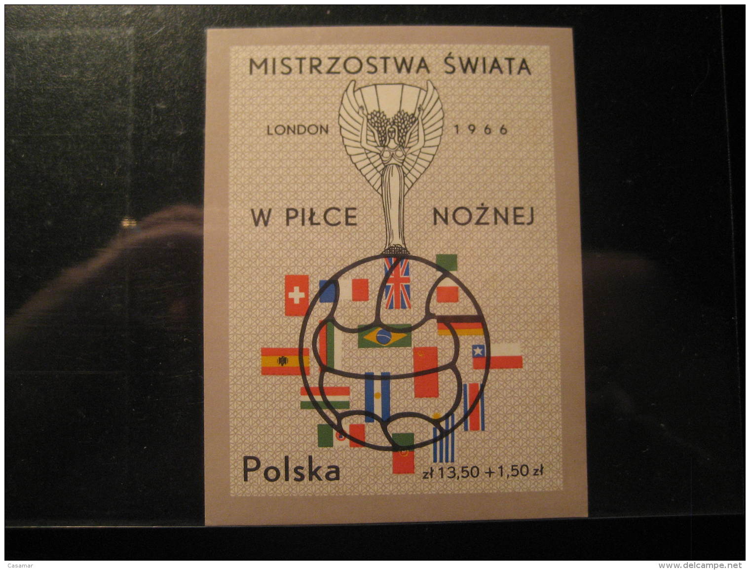 Yvert Block 44 Cat.: 5 Eur ** Unhinged Imperforated England London 1966 World Cup Poland Football Soccer Futbol - 1966 – Angleterre
