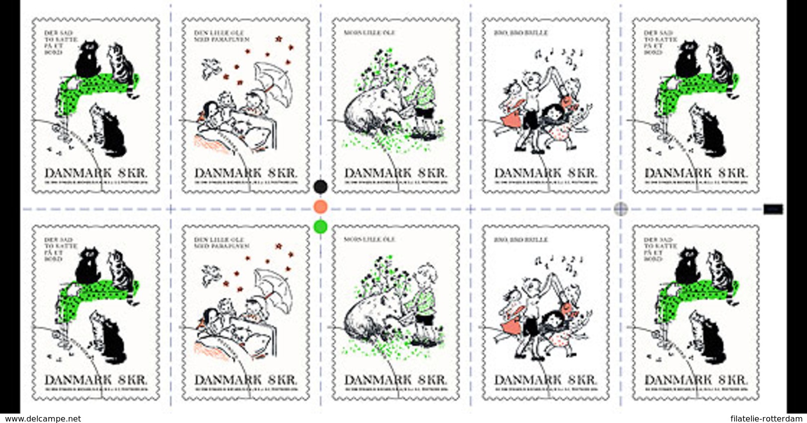 Denemarken / Denmark - Postfris / MNH - Sheet Kinderliedjes 2016 - Nuovi