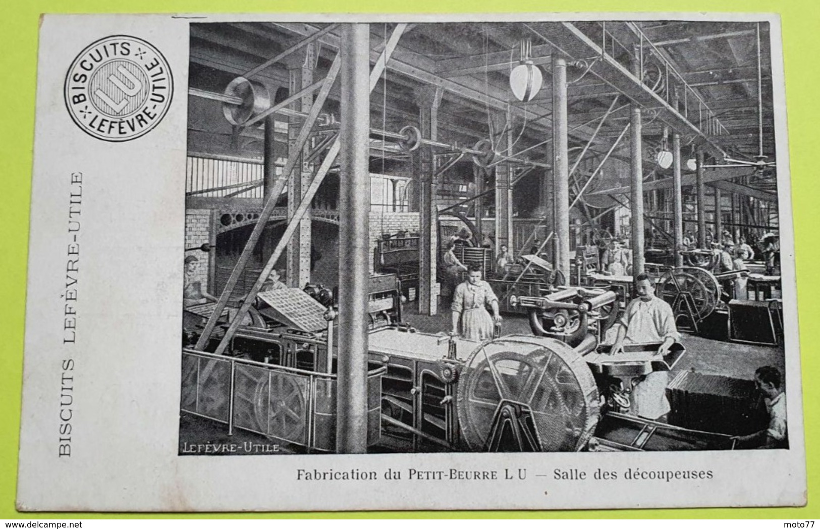 6 CPA Cartes Postales - Série Des Cartes " BLANCHE " Anciennes Usine Lefèvre Utile - Biscuits LU /36 - Lu