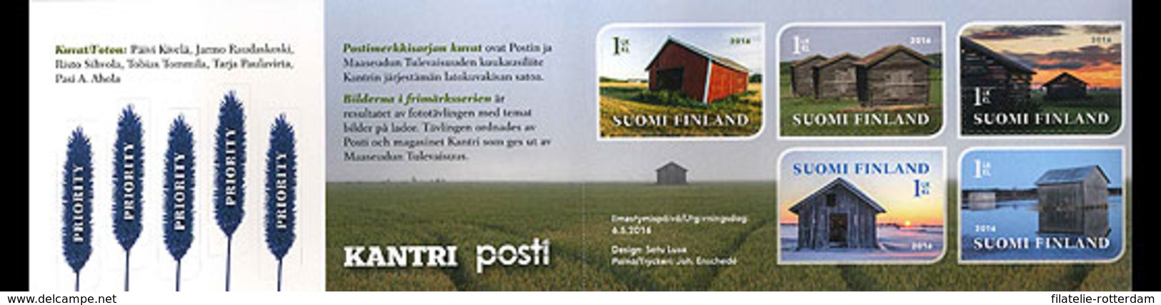 Finland - Postfris / MNH - Booklet Finse Schuurtjes 2016 - Unused Stamps