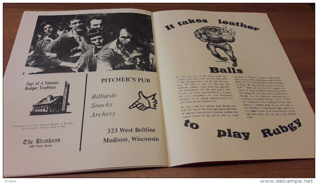 Old Brochure - Wisconsin Rugby Club - 1950-Now