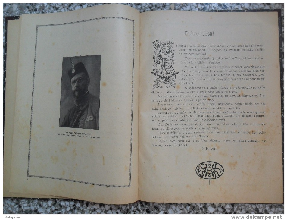 SOKOL, Sokolski Slet U Zagrebu Dana 15., 16. I 17. Augusta 1924 - Autres & Non Classés