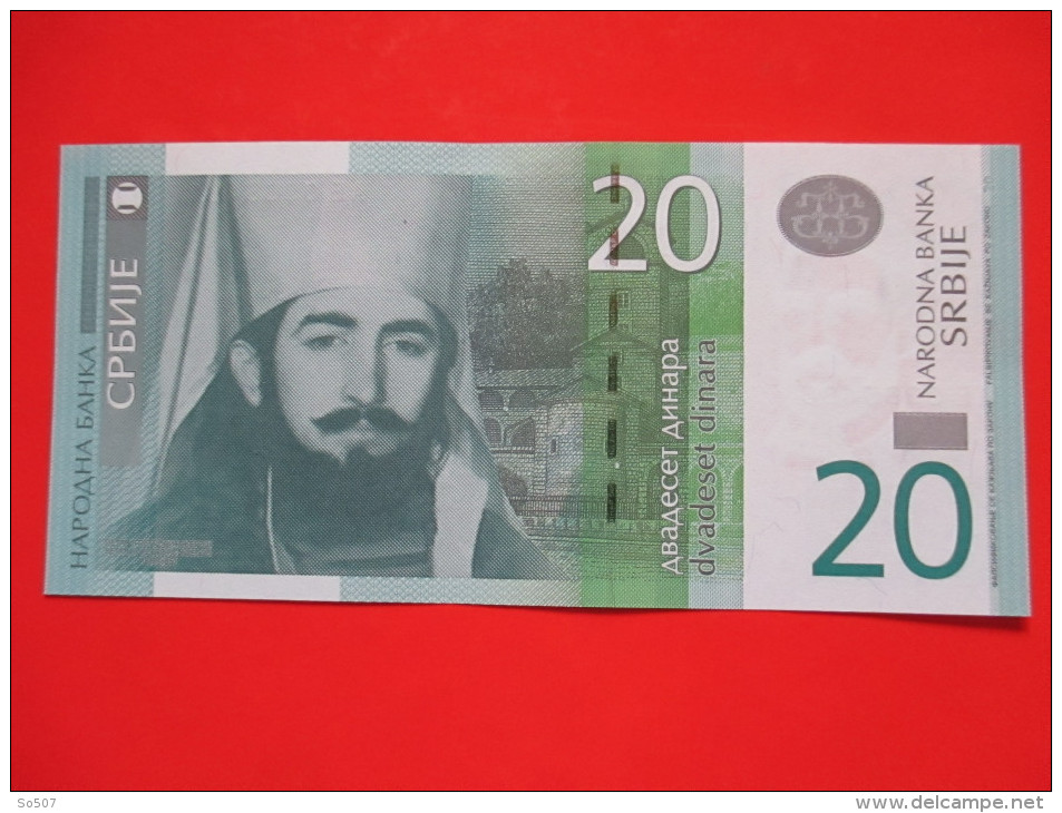 X1- 20 Dinara 2013. Serbia-Twenty Dinars, Petar II Petrovic-Njegos, XF / UNC Banknote - Serbien