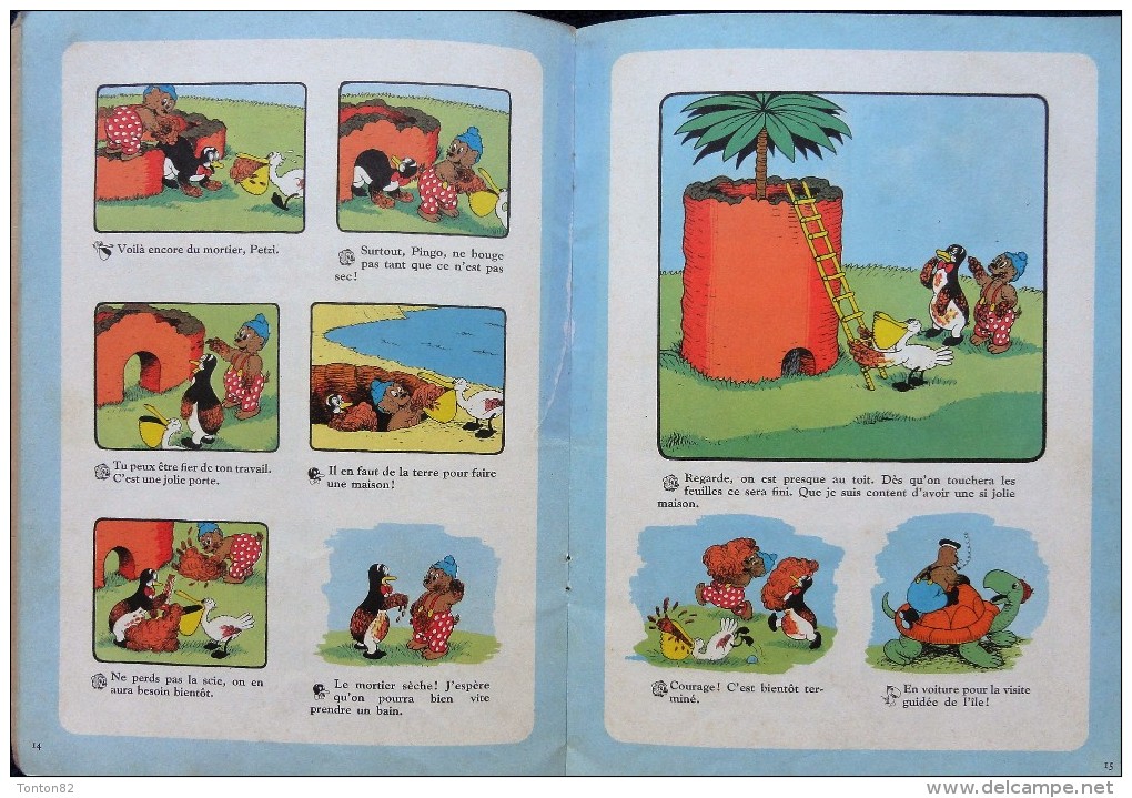 Petzi  N° 11 - Petzi Dans L'île De Robinson - Casterman - ( 1967 ) . - Petzi