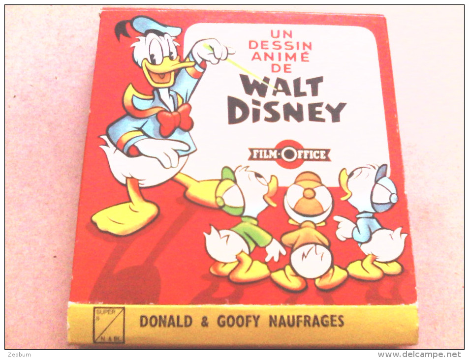 SUPER 8 - DONALD & GOOFY NAUFRAGES - WALT DISNEY - Bobinas De Cine: 35mm - 16mm - 9,5+8+S8mm