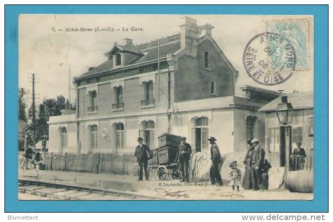 CPA 7 - Chemin De Fer La Gare ATHIS MONS 91 - Athis Mons
