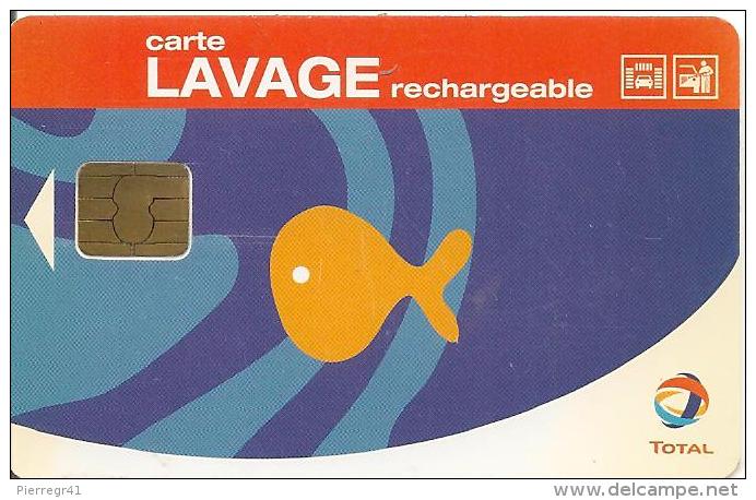 CARTE.§-PUCE-LAVAGE-TOTAL-V°N°Rouge-Texte 600 Stations-TBE - Colada De Coche