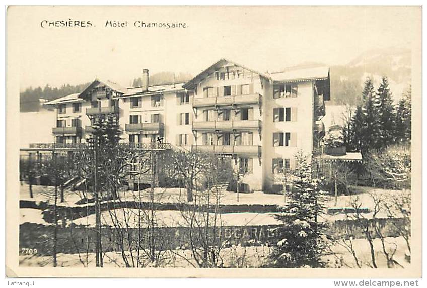 Suisse -ref C718- Chesieres - Hotel Chamossaire  - Carte Bon Etat  - - Cham