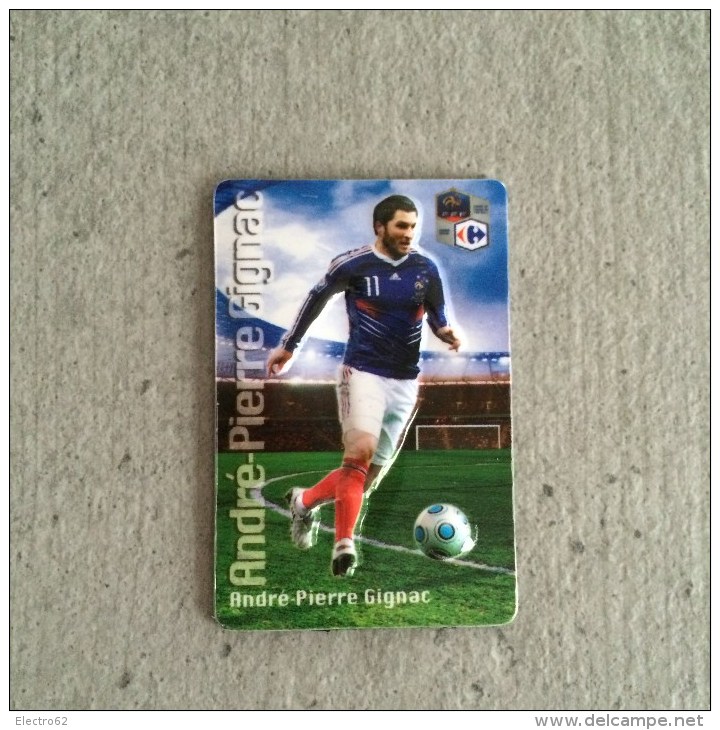 Magnet En Relief Equipe De France De Football 2010 Carrefour André Pierre Gignac Fußball Fotball Fútbol Soccer Calcio - Sports