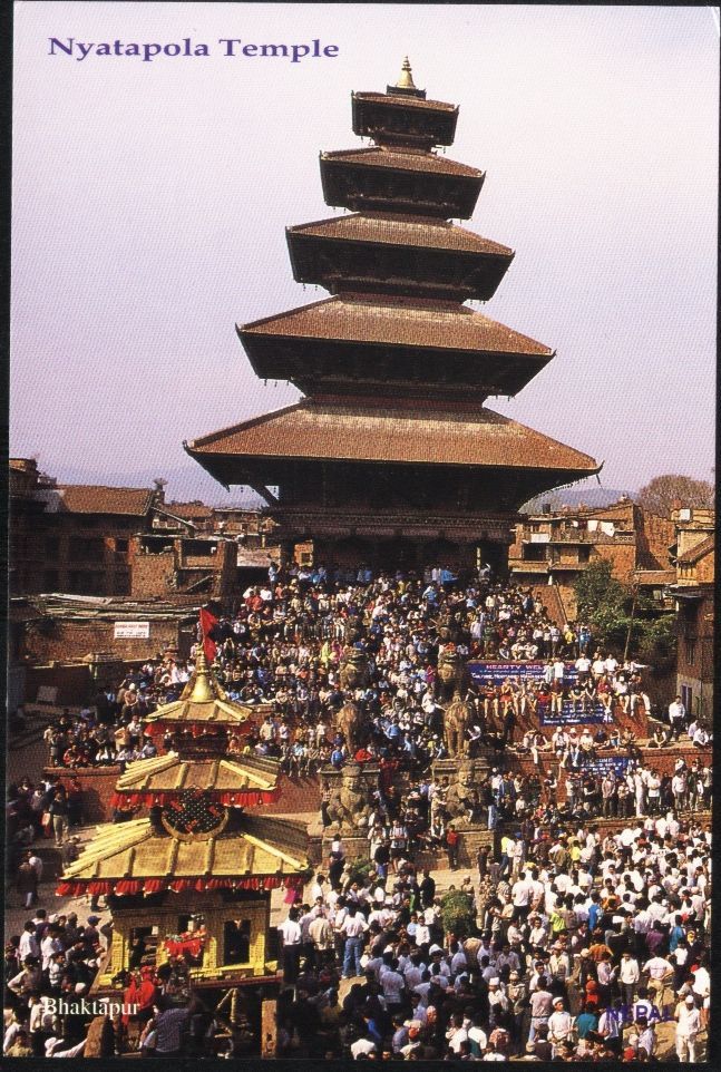 Nepal Nyatapola Temple Postcard - Nepal