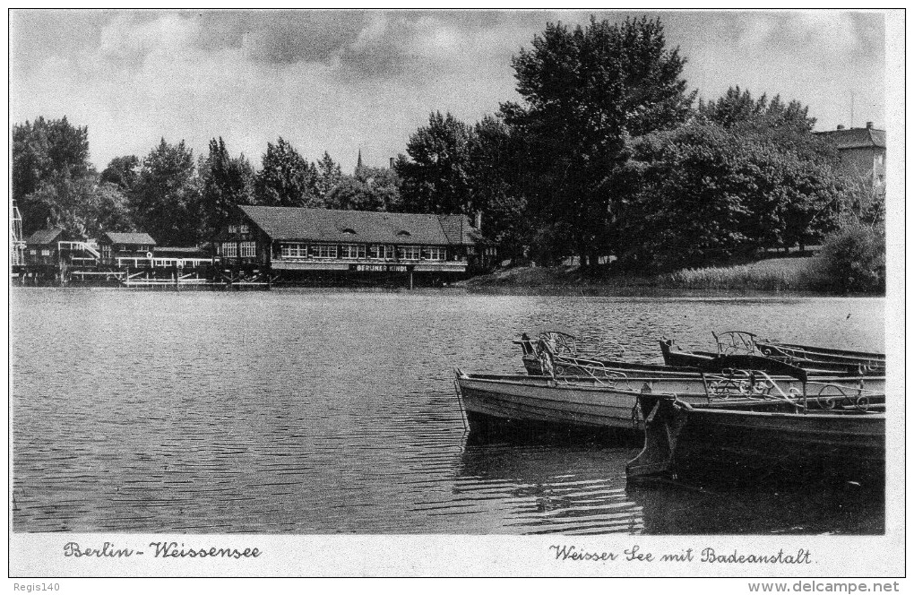 BERLIN En Noir Et Blanc - Weisser See Mit Badeanstalt - Weissensee