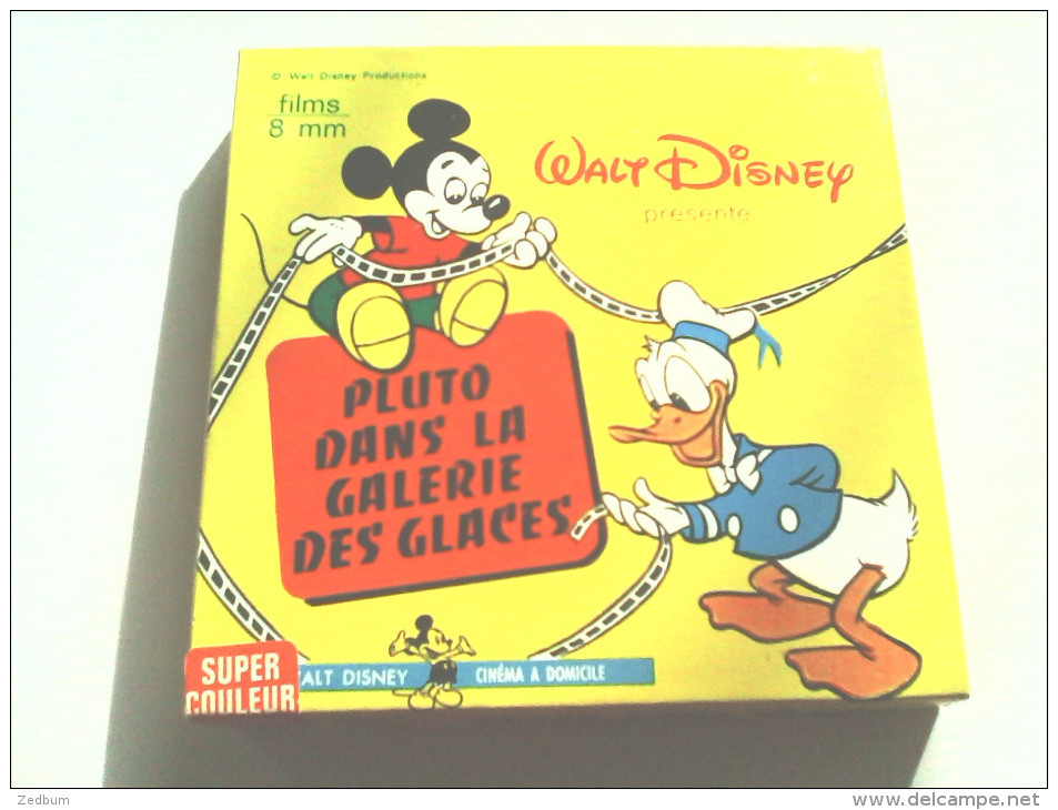 SUPER 8 - PLUTO DANS LA GALERIE DES GLACES - WALT DISNEY - Bobinas De Cine: 35mm - 16mm - 9,5+8+S8mm