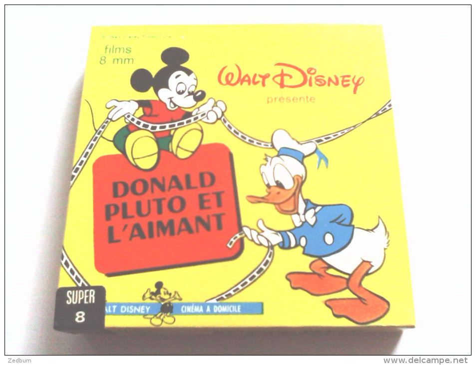 SUPER 8 - DONALD, PLUTO ET L AIMANT - WALT DISNEY - Bobinas De Cine: 35mm - 16mm - 9,5+8+S8mm