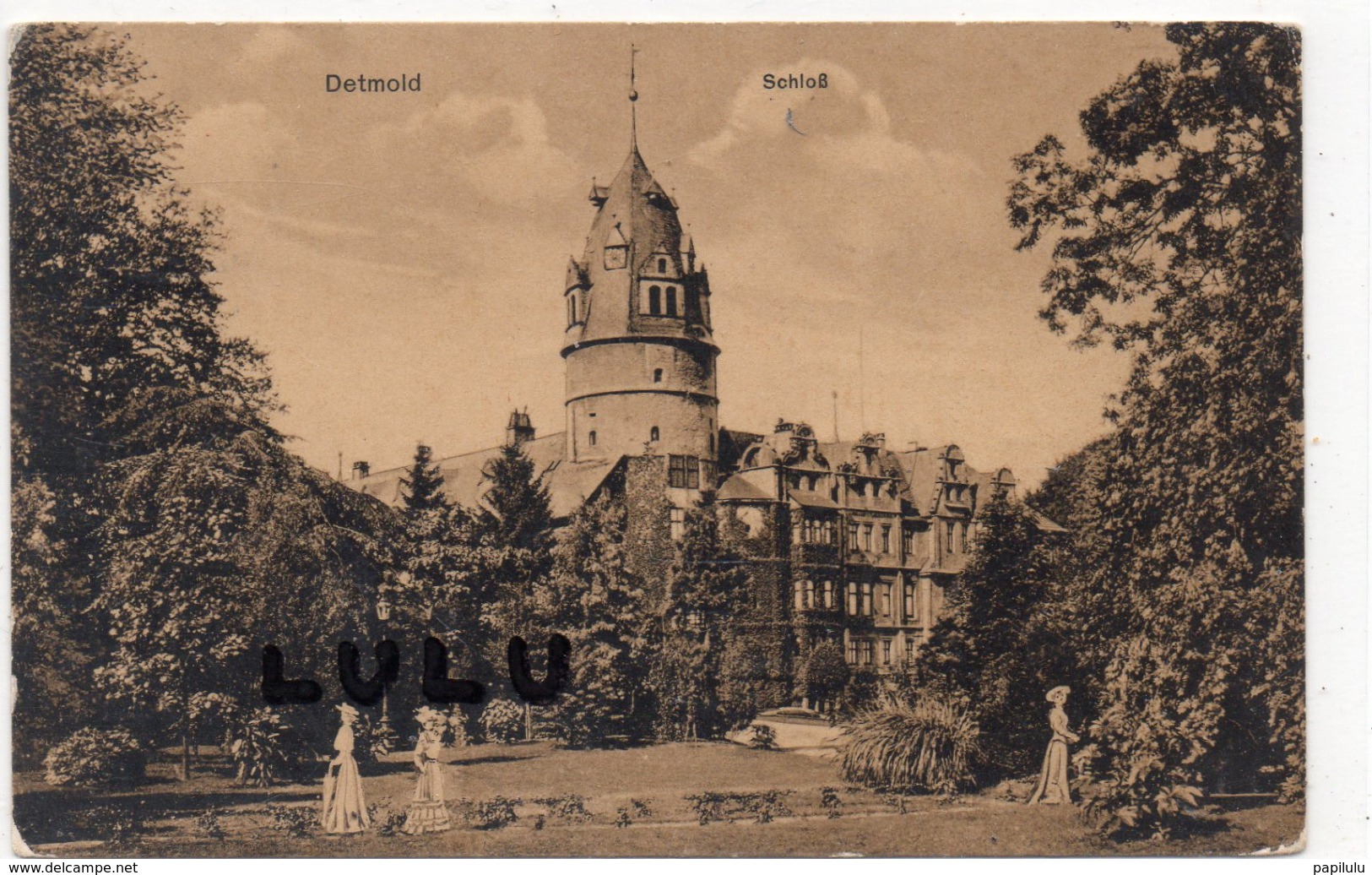 ALLEMAGNE : 2 Scans : Detmold Schlob - Detmold