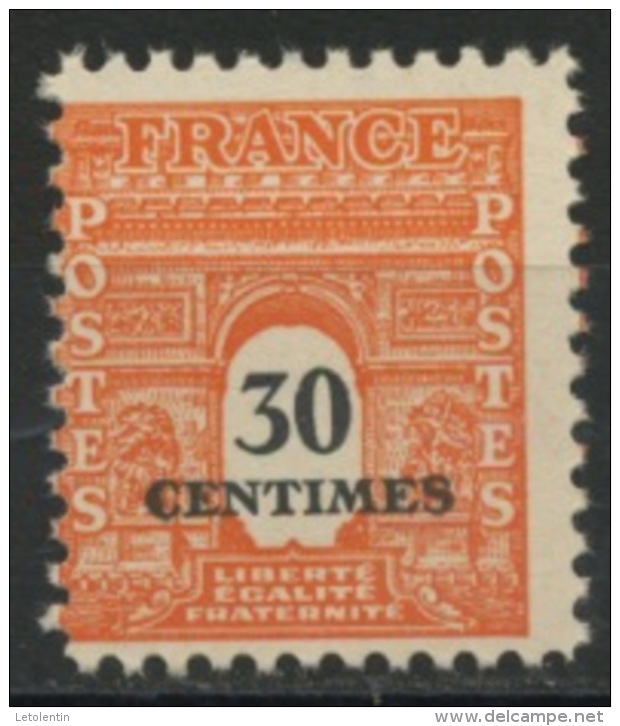 FRANCE - ARC DE TRIOMPHE - N° Yvert 702** - 1944-45 Arco Di Trionfo