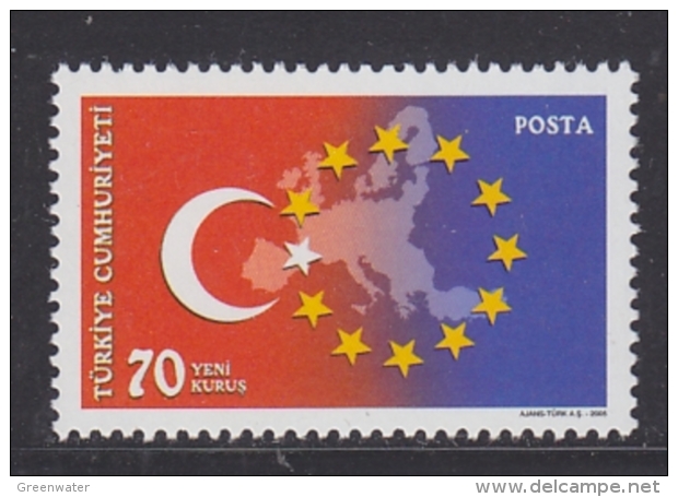 Turkey 2005 Negotiations EU 1v  ** Mnh (32285A) - Unused Stamps