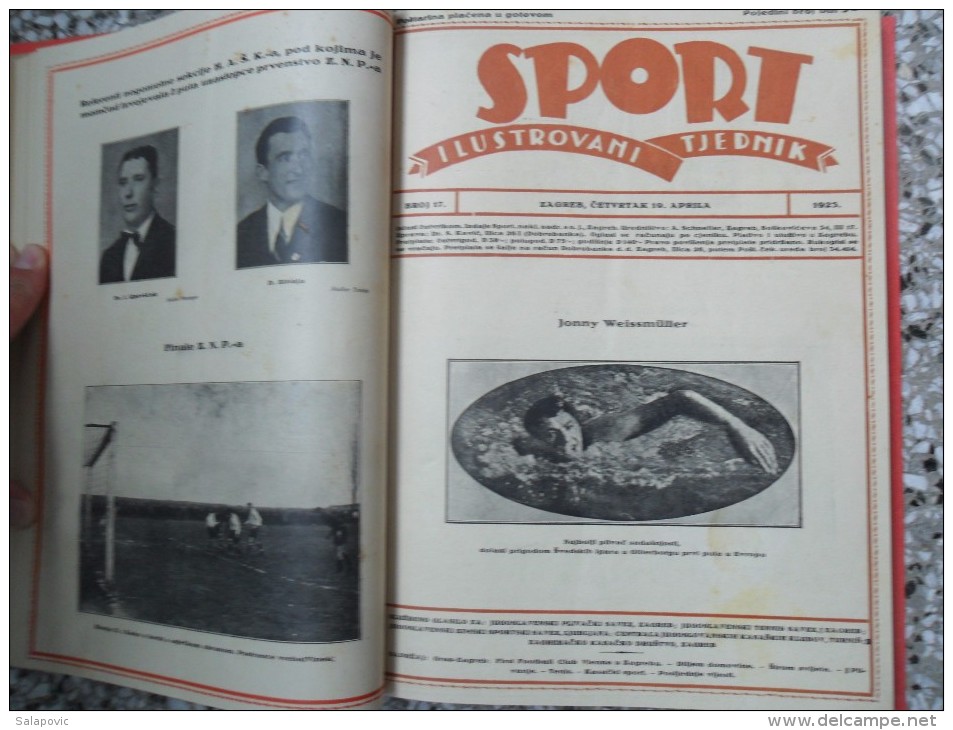 SPORT ILUSTROVANI TJEDNIK 1922,1923,1924 ZAGREB, FOOTBALL, SPORTS NEWS FROM THE KINGDOM SHS, BOUND 30 NUMBERS