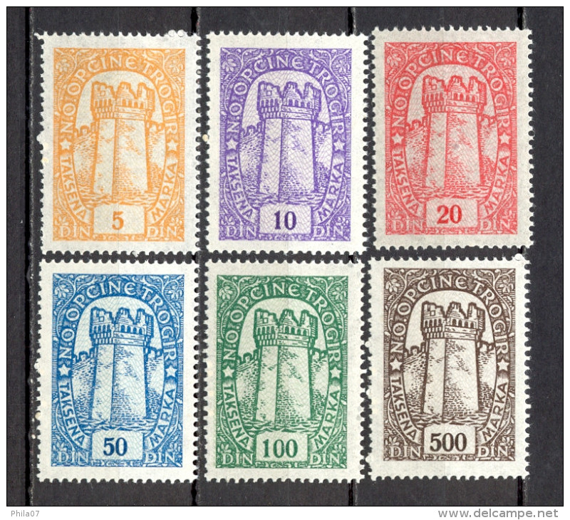 Yugoslavia - Croatia - around 1950, revenue stamps ´Trogir´ / 2 scans