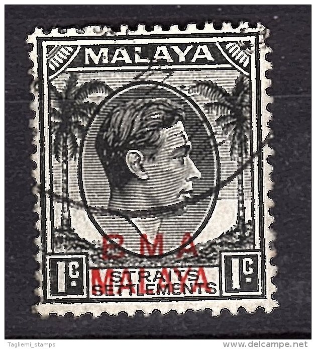 Malaysia - BMA, 1945, SG   1, Used (Wmk Mult Script Crown CA) - Malaya (British Military Administration)