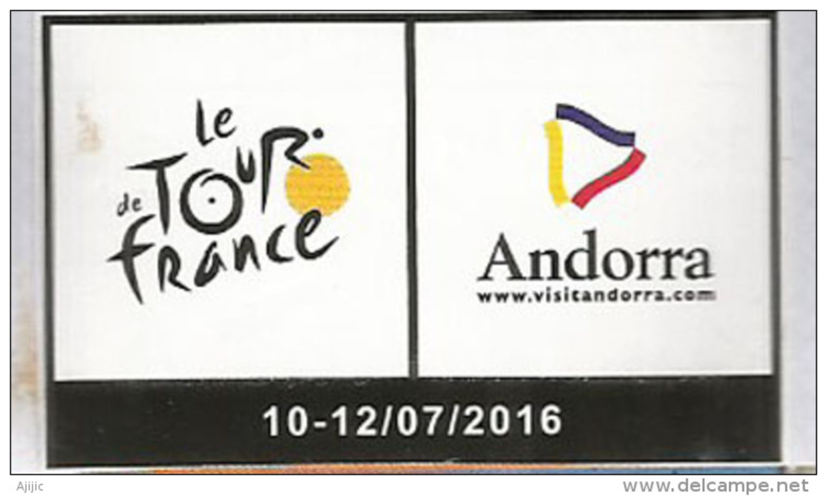 TOUR DE FRANCE 2016, ETAPE ANDORRE 12 JUILLET Enveloppe Spéciale Datée Du 12 Juillet, Adressée En Espagne - Briefe U. Dokumente