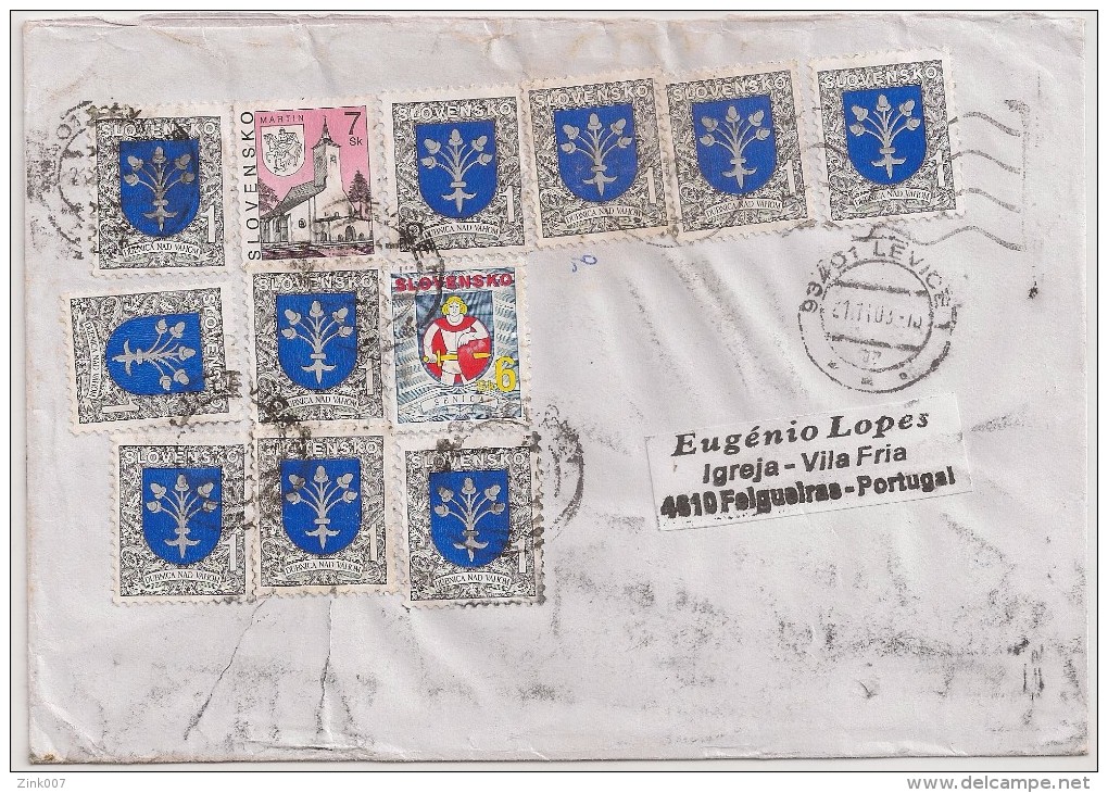 Cover Circulated - 2003 - Slovakia Slovensko (Levice) To Portugal (Felgueiras) - Briefe U. Dokumente