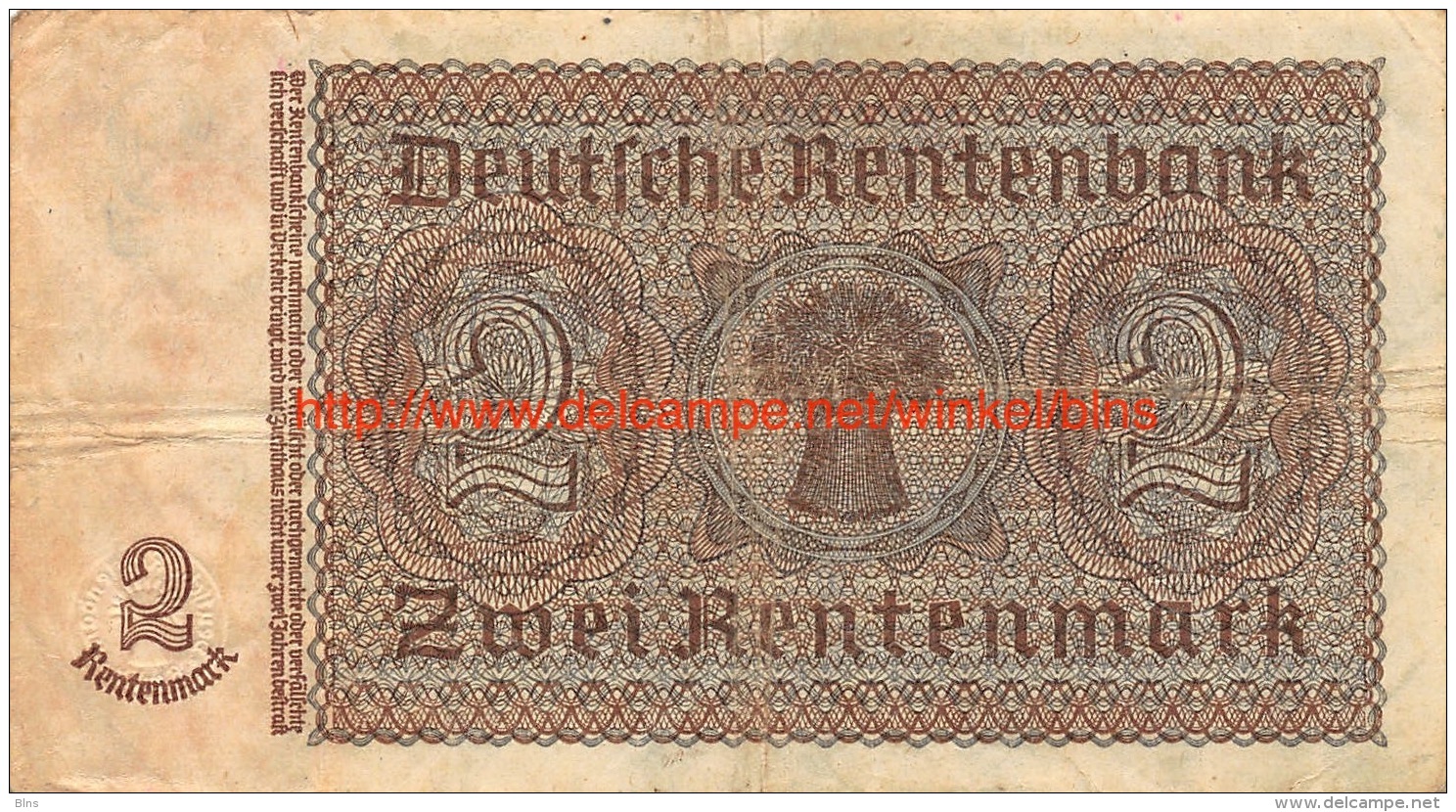 Zwei Rentenmark 1937 - 2 Rentenmark