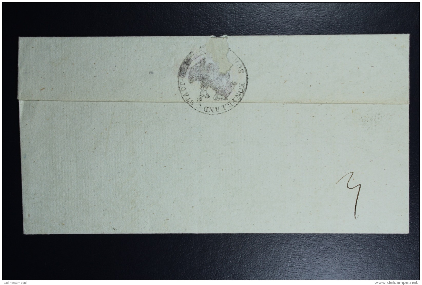 Poland: Letter 1840 Schubin Szubin Line Postmark To Bromberg Bydgoszcz Boxed  V.Wittich Back Kon Fr.Land Stadt Schubin + - ...-1860 Prephilately