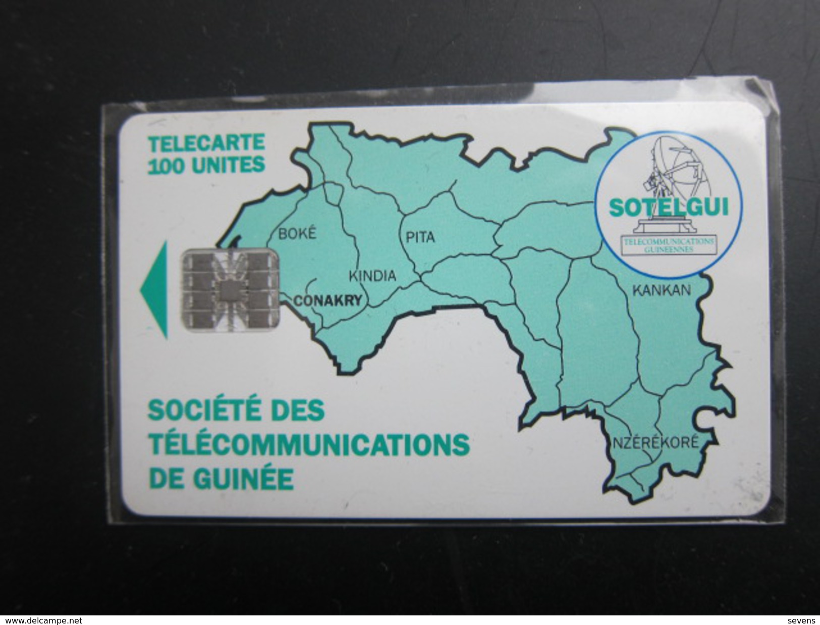 GUI-6a Map Of Guinea, No BN On Backside,used - Guinee