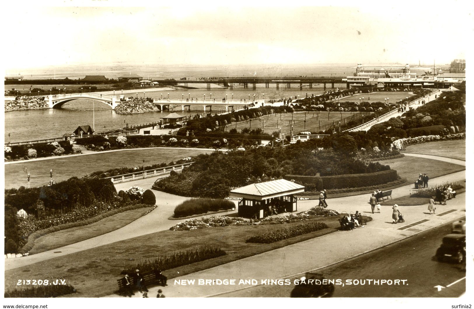 LANCS - SOUTHPORT - NEW BRIDGE AND KING'S GARDENS - RP La2862 - Southport