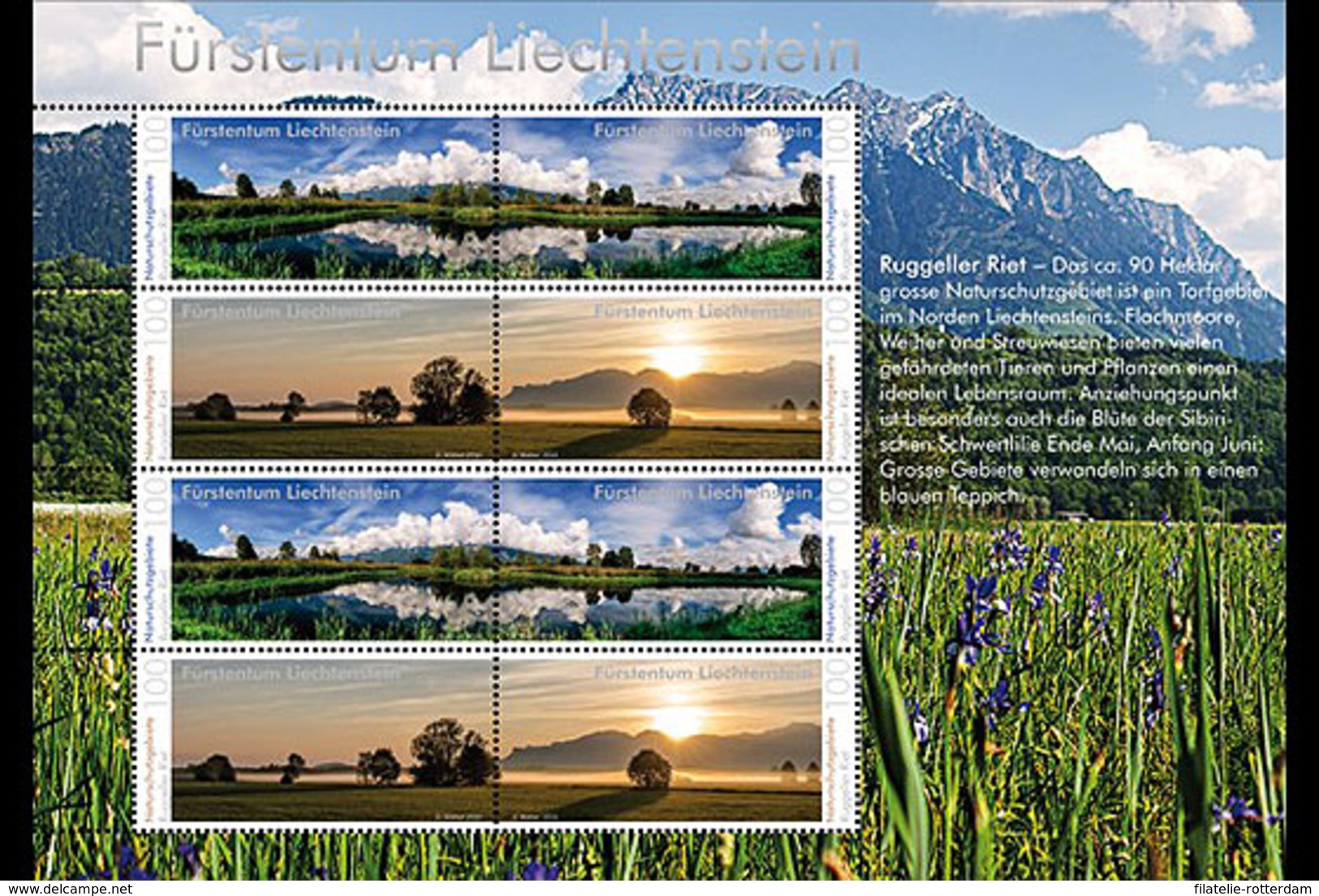 Liechtenstein - Postfris / MNH - Sheet Natuurparken 2016 NEW!! - Unused Stamps