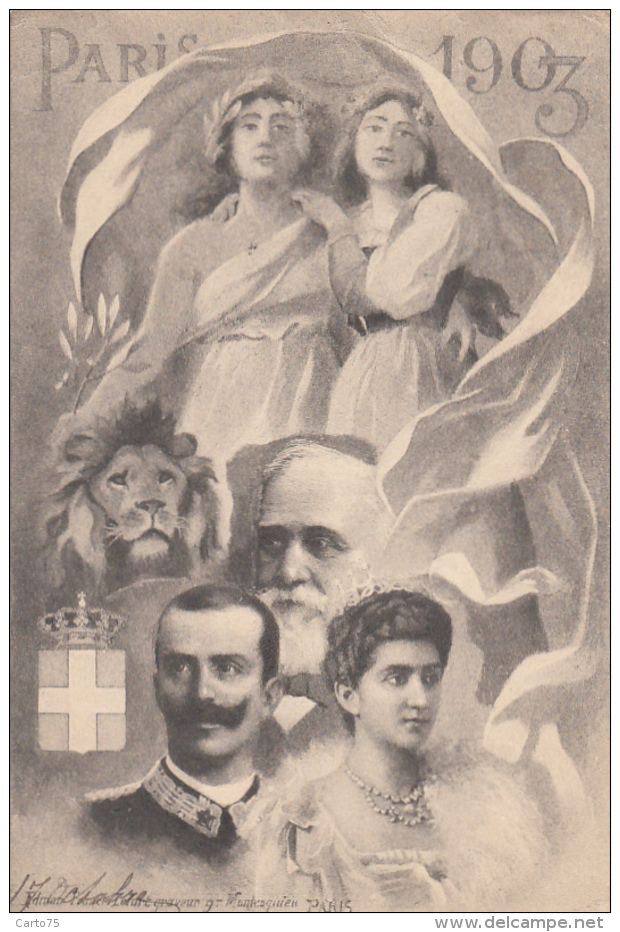 Evènements - Réception Souverains Italiens - Paris 1903 - Lion - Recepciones