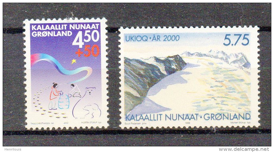 GROENLAND  Timbre Neuf ** De 2000-2002    ( Ref 35 P )  Arctique -glacier- Nouvel An - Neufs