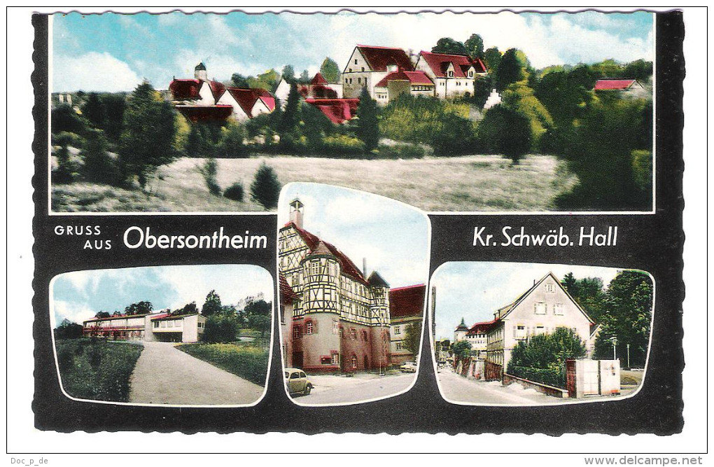 Deutschland - 7164 Obersontheim / Kr. Schwäbisch Hall - Alte Ansichten - Schwaebisch Hall